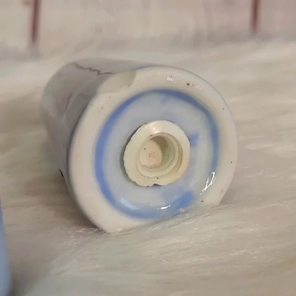 Vintage Nanco Maine Blue Lobster Salt & Pepper Shakers Porcelain Pinetree State - Picture 11 of 16